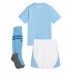 Tanie Strój piłkarski Manchester City Koszulka Podstawowej dla dziecięce 2023-24 Krótkie Rękawy (+ szorty)